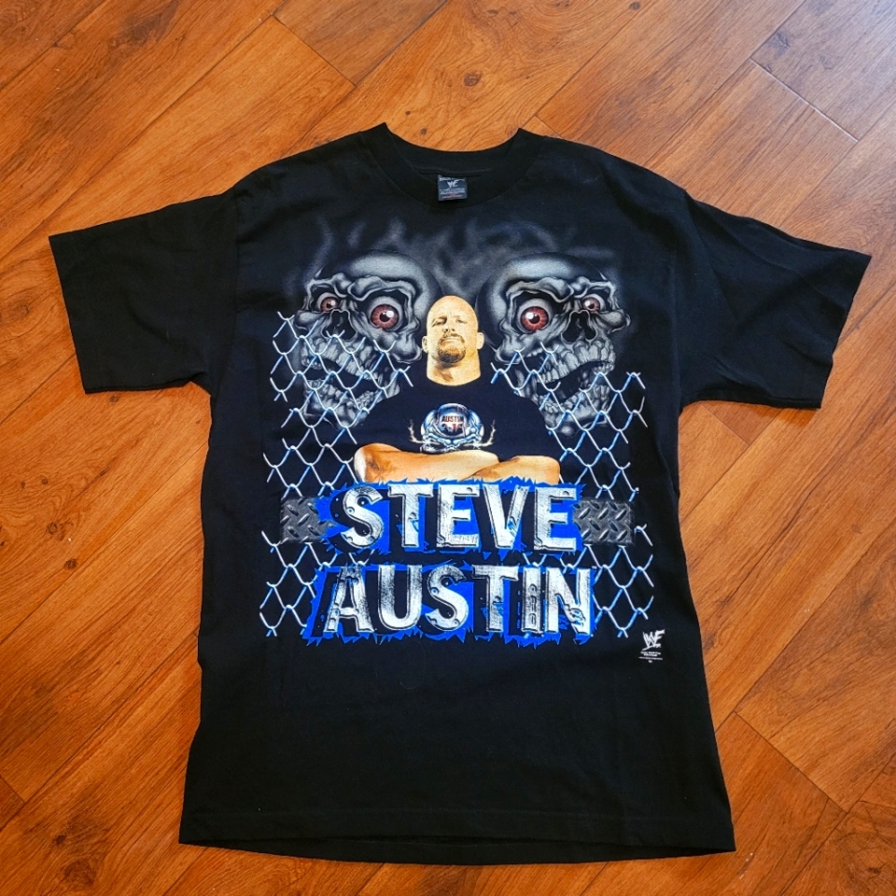 Vintage Stone Cold Steve Austin Profesional Hardcore Wrestler WWF T-Shirt